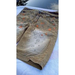 Men's A tiziano tan jean Shorts 32 trendy pattern